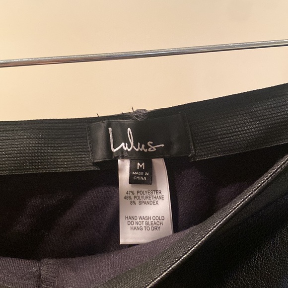 Faux Leather Leggings - Picture 2 of 4